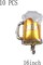 10 Pcs Beer Mug Cheers Foil Balloons Gold 16 Inch Mylar Balloon Beer Theme Party Decoration